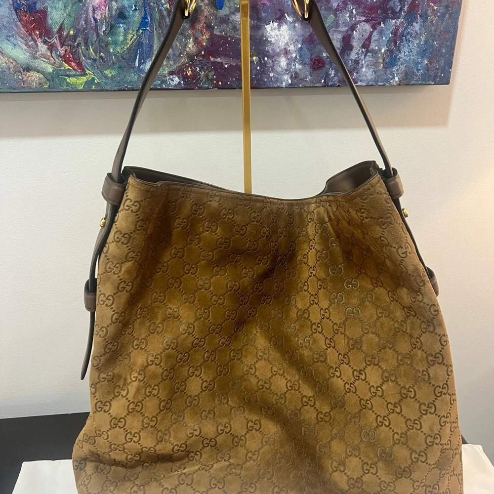 Gucci Beatrix suede maxi GHW 2025 new! - Picture 4 of 16